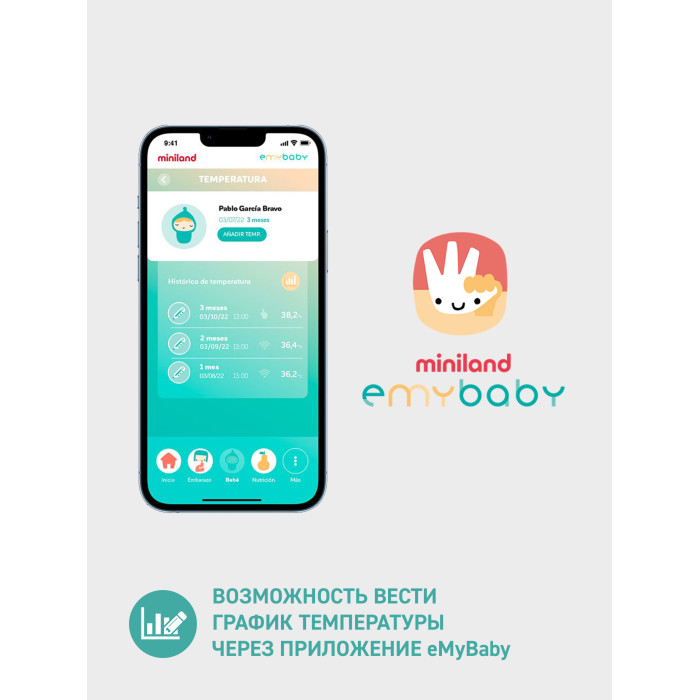Термометр многофункциональный Miniland Thermosense 4