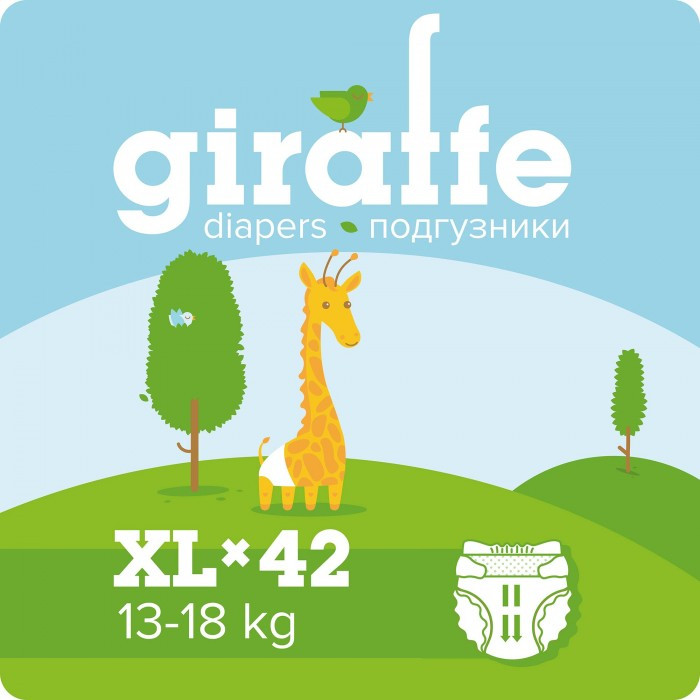 889669_2499229 Подгузники LOVULAR GIRAFFE XL 13-17кг, 42шт/уп 3