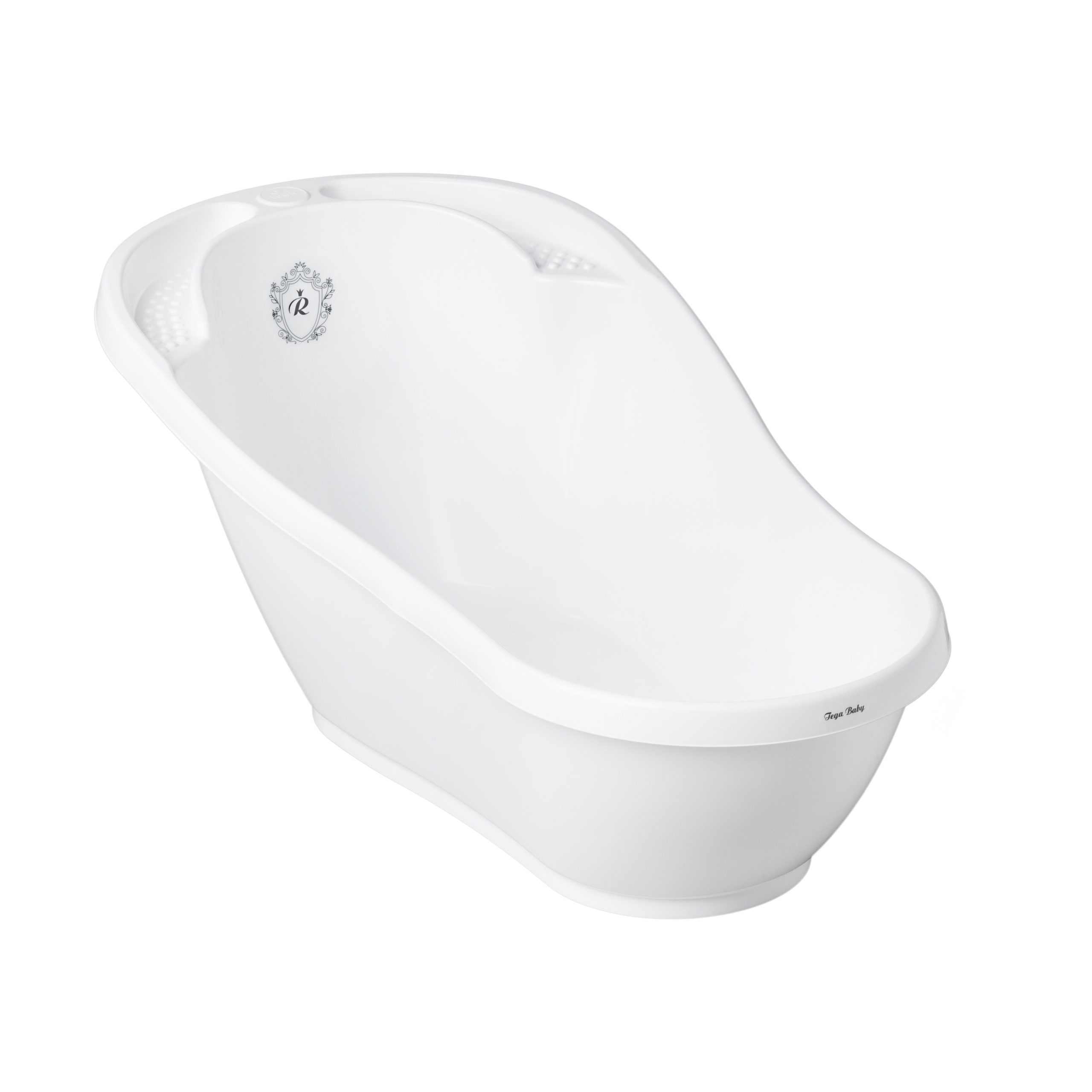Ванночка детская Tega "Royal" со сливом 92см (white/black-белый/черный) 1