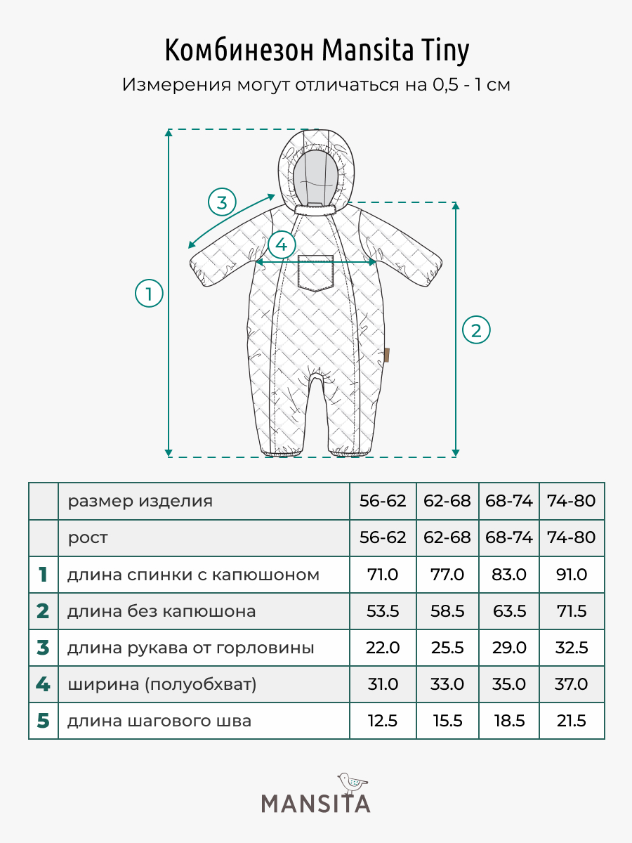 Комбинезон детский зимний Mansita Tiny 2