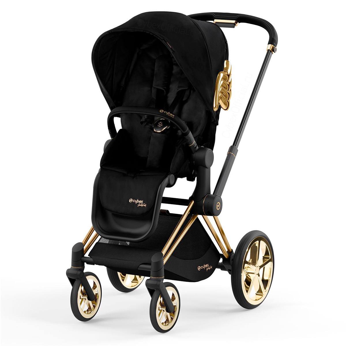 Коляска с прогулочным блоком и рамой Cybex PRIAM IV FE JS Wings 7