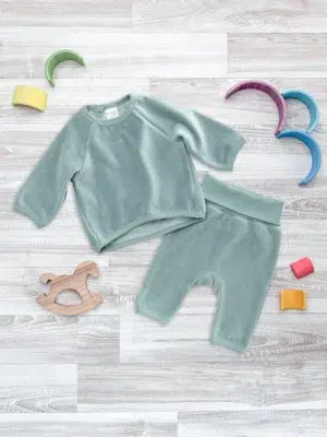 Велюровый комплект Mjolk Baby Blue 4