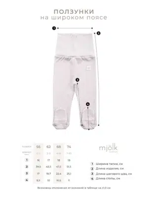 Ползунки Mjolk на широком поясе (White) 6