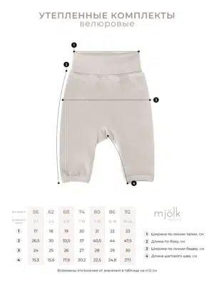 Велюровый комплект Mjolk White Sand 6