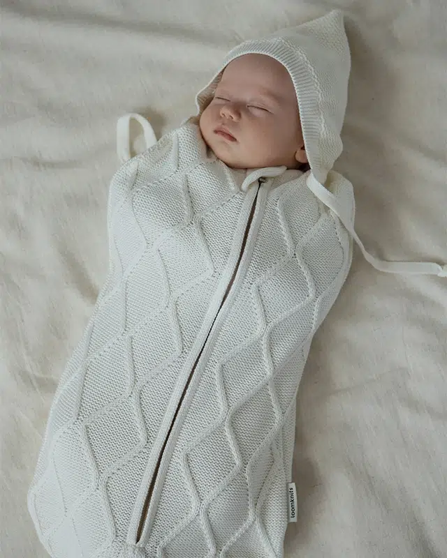 Кокон Loomknits детский Oliver Кремовый 2