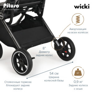 Коляска прогулочная Pituso Wicki PU 33