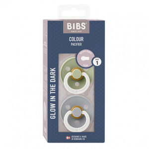 Набор пустышек латексных ночных BIBS Colour Glow, 2шт 0+ мес. 5