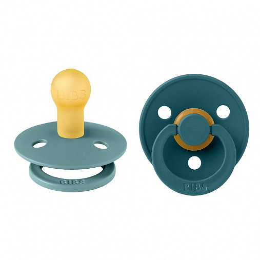 110432_BIBS_COLOUR_PACK_IslandSea_ForestLake Набор пустышек латексных BIBS Colour,2 шт 0+ мес. 1