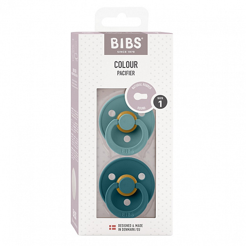 110432_BIBS_COLOUR_PACK_Rnd_Latex_S1_IslandSea_ForestLake_3 (1) Набор пустышек латексных BIBS Colour ,2 шт 6+ мес. 2