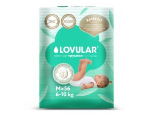 628dc69de90b2 Подгузники детские LOVULAR BAMBOO M 6-10 кг, 62 шт/уп 13
