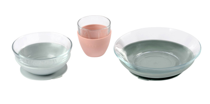 Набор стеклянной посуды для детей EUCALYPTUS COFFRET REPAS VERRE EUCALYPTUS 1