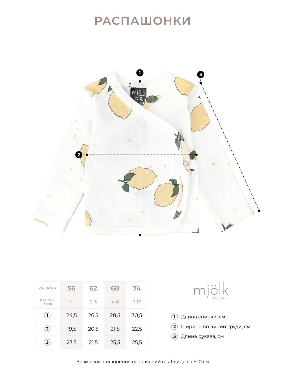 Распашонка mjolk(Ножки) 5