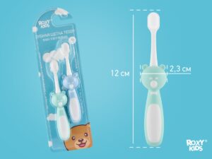 Щетка зубная для детей Roxy Kids Мишка ультрамягкая 10000 щетинок, 2шт. 14