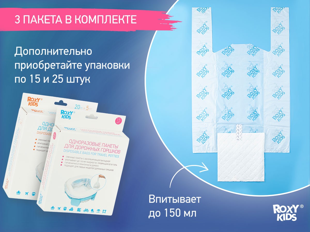 Горшок дорожный Roxy Kids HandyPotty в фирменной сумке 7