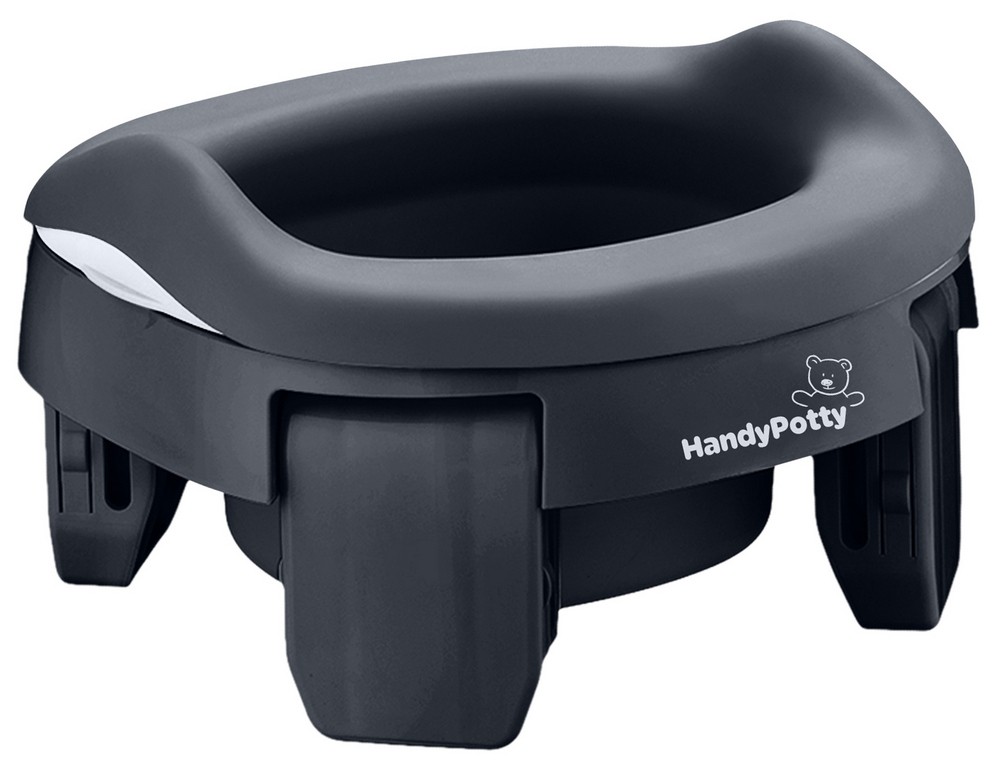 handypotty_3in1_double_graphite_450368ee21 Горшок дорожный Roxy Kids HandyPotty 3в1 1