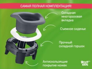 handypotty_3in1_double_graphite_fe91175991 Горшок дорожный Roxy Kids HandyPotty 3в1 23