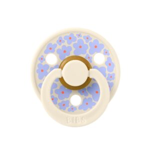 10018216_BIBS_Studio_COLOUR_Rnd_Latex_S1_JasmineField_Ivory_2 Пустышка латексная BIBS Studio Colour - Jasmine, 6+ мес. 5