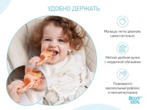 Ниблер Roxy Kids для прикорма с силиконовой сеточкой Monkey 10