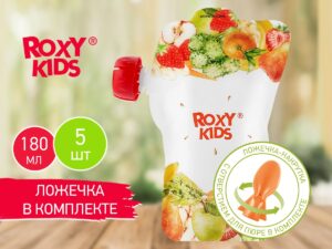 reusable_baby_food_pouches_d4409b2ce9 Пакеты Roxy Kids для хранения фруктового пюре 5 шт., с ложечкой 9