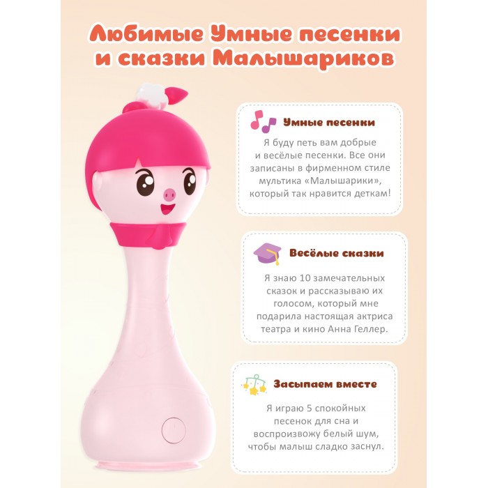 1054955_2424470 Игрушка интерактивная музыкальная alilo Малышарики. Модель Нюшенька R1. 4