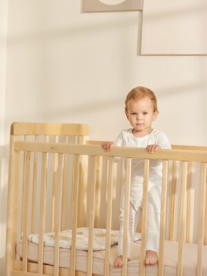 113050 Кроватка детская Happy Baby MIRRA LIGHT c матрасом и простынёй 29