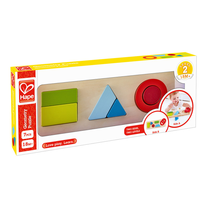 Игрушка Hape сортер деревянный "Цвета и формы" (7 предметов) 3