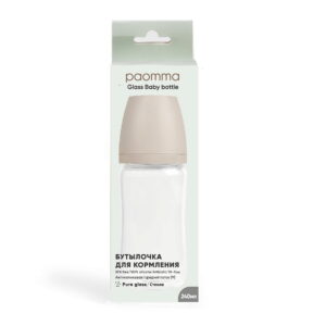 13xnv3hwmtme3krj0gvkch3db13v6x2g Бутылочка стеклянная Paomma 240 мл 6