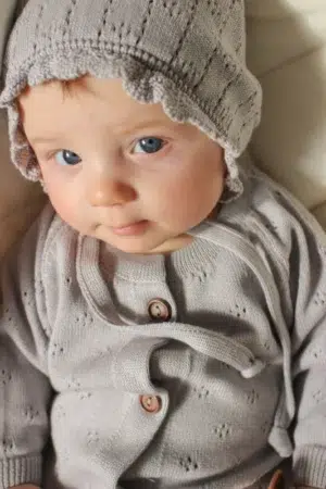 3 (11) Чепчик детский Loomknits Серый 8