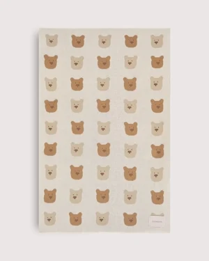 4 (18) Плед детский Loomknits Экрю с медведем LW5260 6