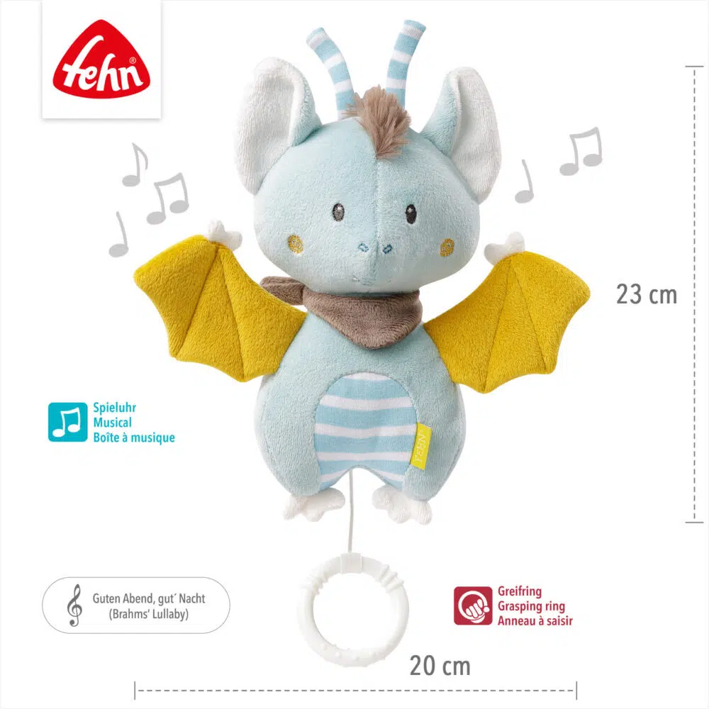 Игрушка-подвеска FEHN музыкальная Летучая мышь 3