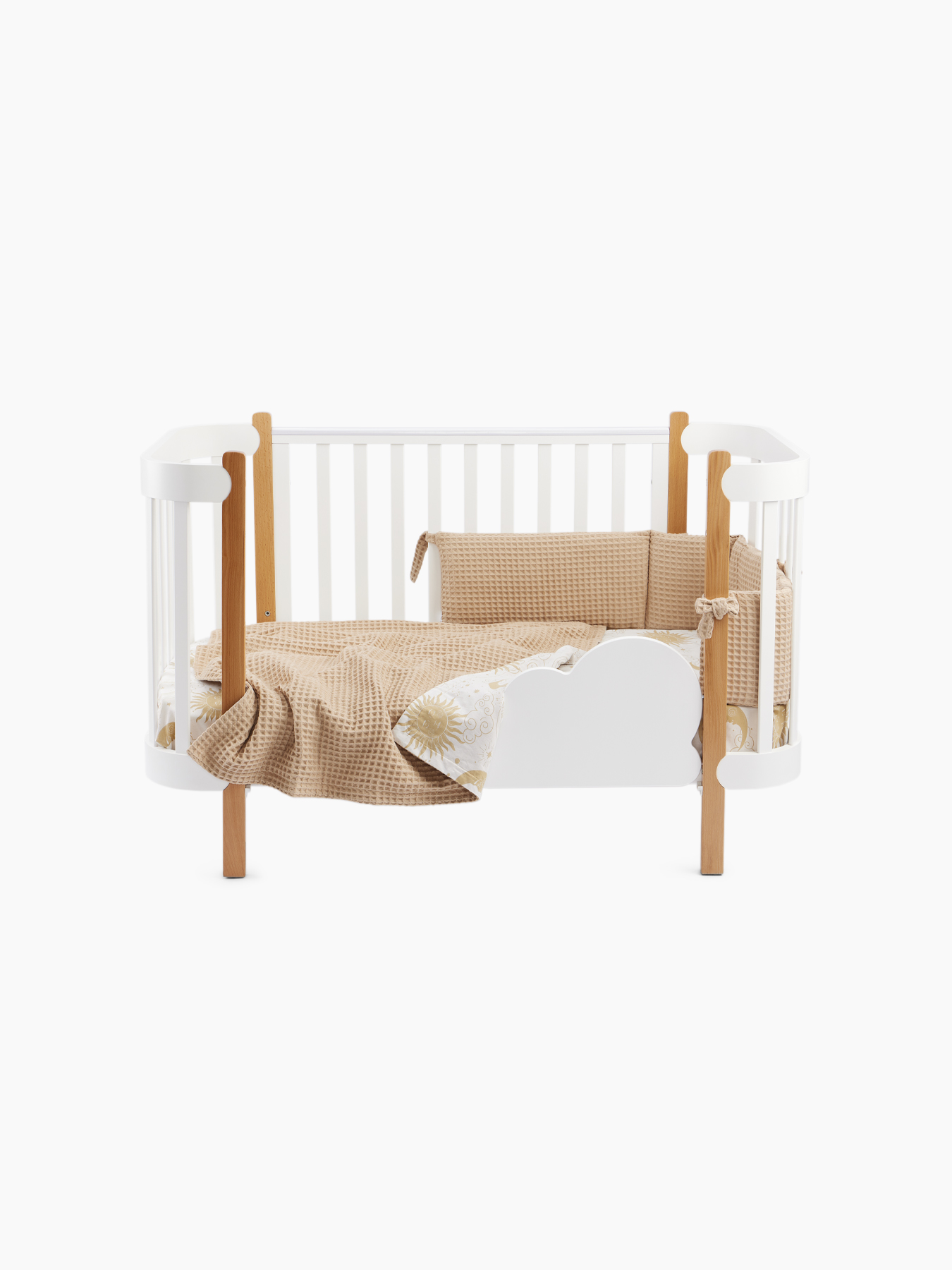 Бортик в кроватку Happy Baby 165х26 вафля 7