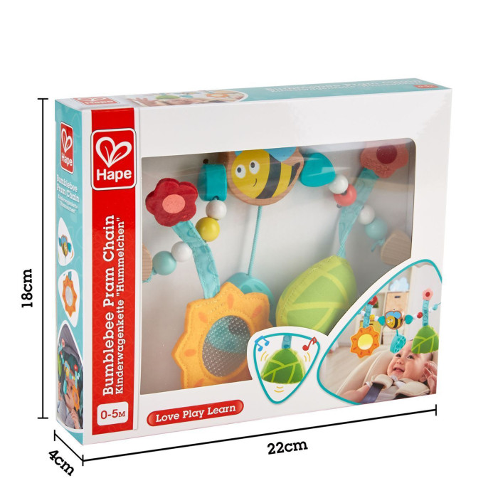 Цепочка для колясок со шмелем Hape 3