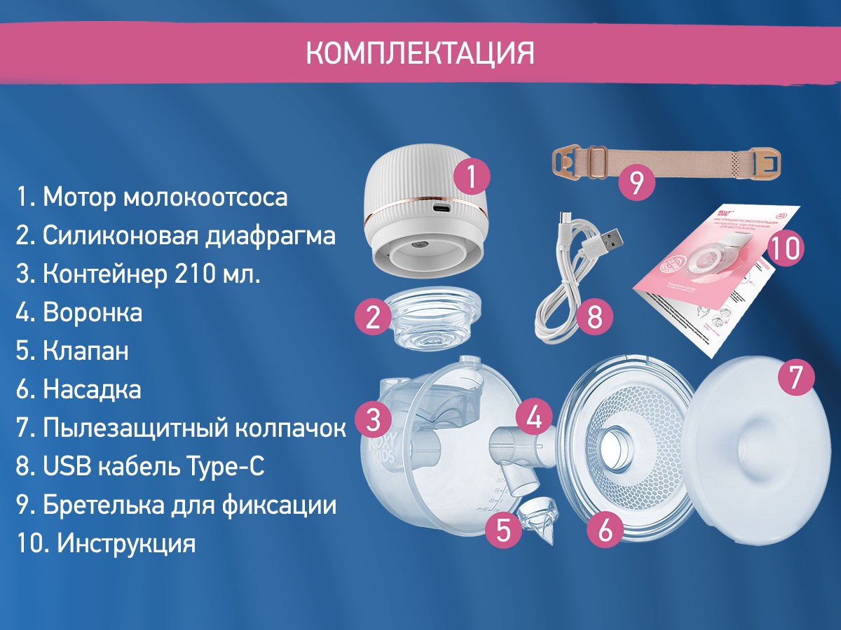 Молокоотсос электрический носимый Roxy Kids 9