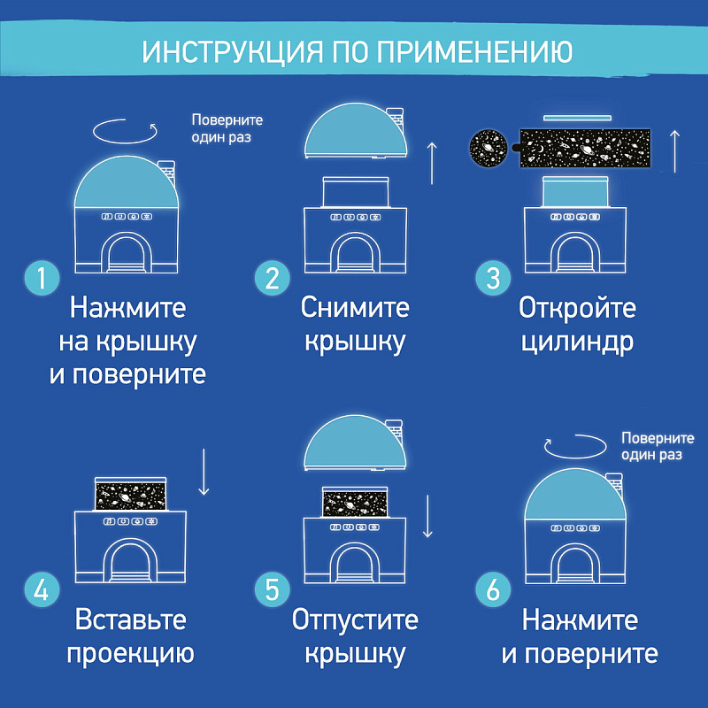 Ночник-проектор Снежный домик Roxy Kids 41