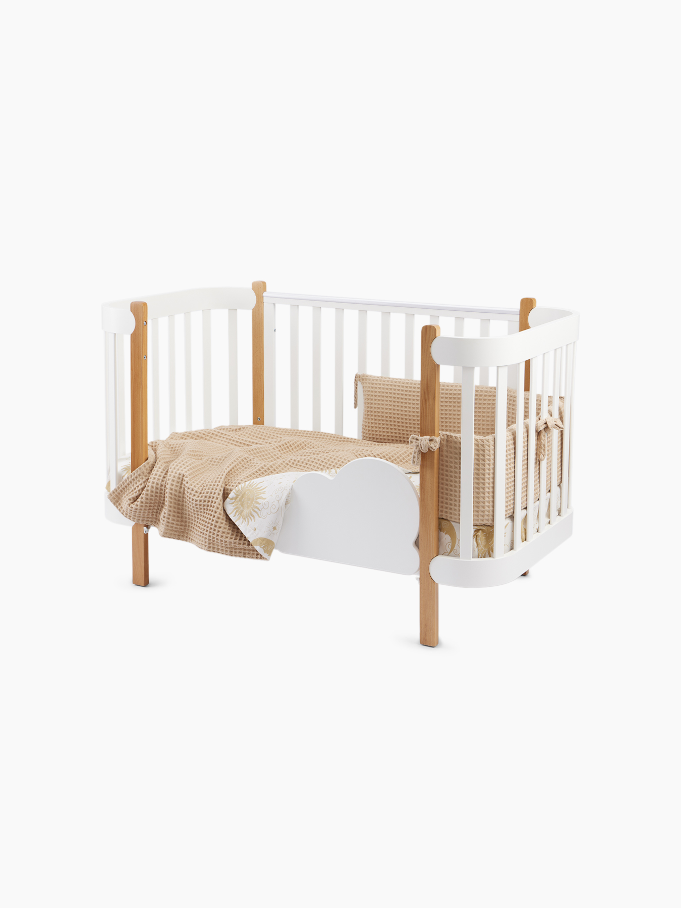 Бортик в кроватку Happy Baby 165х26 вафля 4