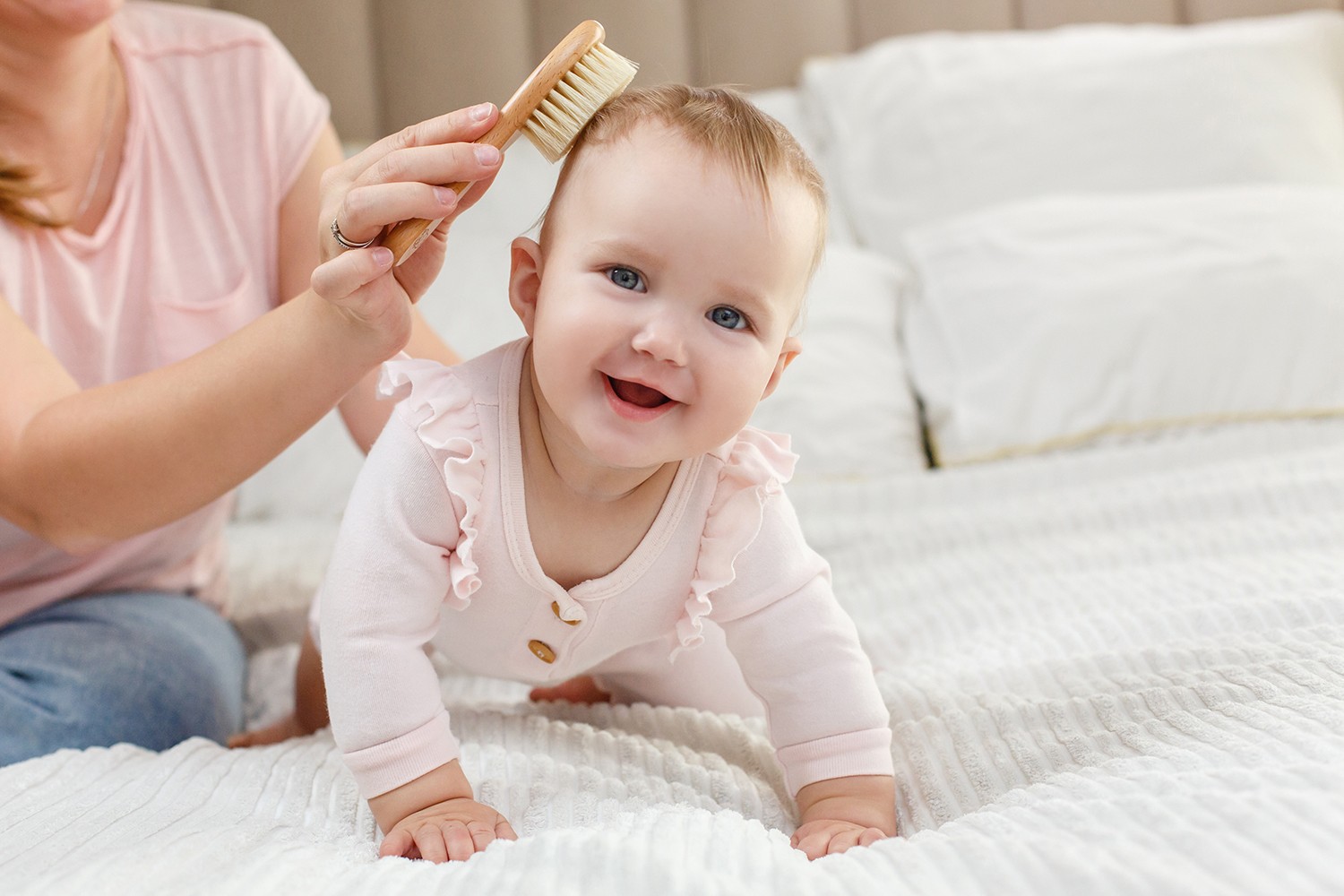 Набор 3 в 1 Roxy Kids две расчески-щеточки деревянные c мягкой щетиной и гребень 13