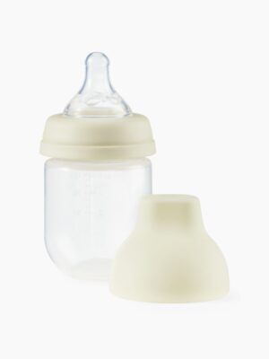 10030_cream_4 Бутылочка Happy Baby с крышкой и силиконовой соской, 125 мл 3