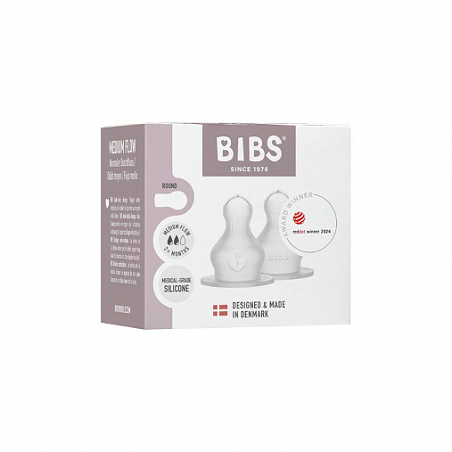 Соска для бутылочки BIBS, 2 шт-средний поток 3