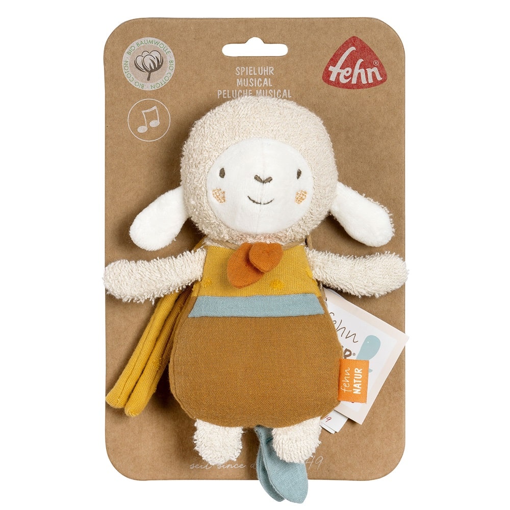 Игрушка-подвеска FEHN музыкальная Овечка NATUR 7