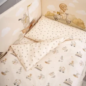 0biaqmde4a89zjh8tqgpkjbtoi2wv2yc Набор Lappetti 6пр.для прямоугольной кроватки "Письмо другу" 22