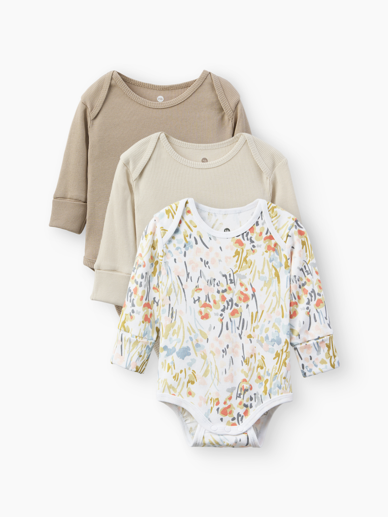 0cdm2lhqd6p6awmeatxz7lzrn85pljmg Боди с длинным рукавом детское Happy Baby (набор 3 шт.) 5