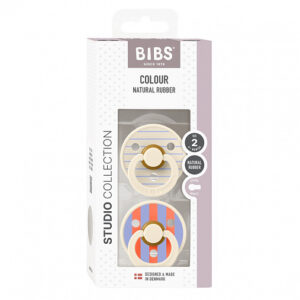 Набор пустышек латексных BIBS Studio Colour, 2 шт. - Pin, 0+ мес. 8