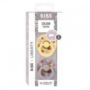 Набор пустышек латексных BIBS Liberty Colour, 2 шт. - Strawberries , 0+ мес. 4