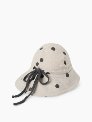 Панама детская Happy Baby beige with dots 3