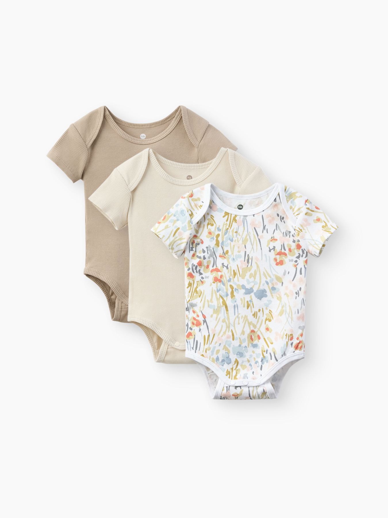 Боди детское Happy Baby (набор 3 шт.) flowers 1
