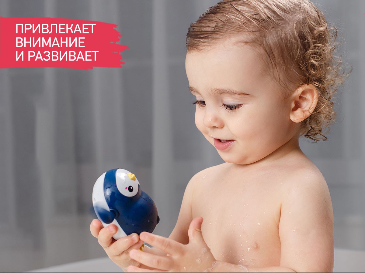 Игрушки для ванной заводные Roxy Kids 3 шт (птичка, краб, пингвин) 3