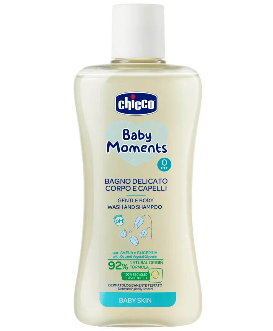 idq4xta68ghrccm7y7mmzpxkzsps199b Пена нежная для тела и волос Chicco Baby Moments 200 мл 1