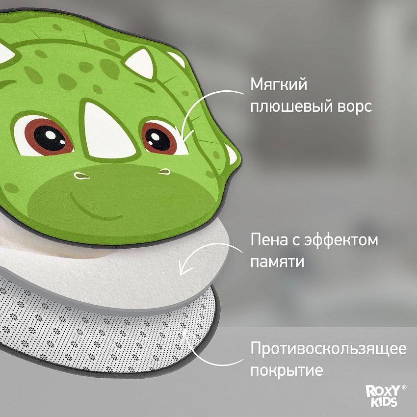 Коврик Roxy Kids плюшевый c эффектом памяти 50x60 см 3