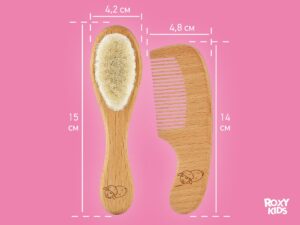 baby_wooden_hairbrush_with_comb_92bccb47e8 Расческа-щеточка Roxy Kids деревянная c мягкой щетиной и гребень 19