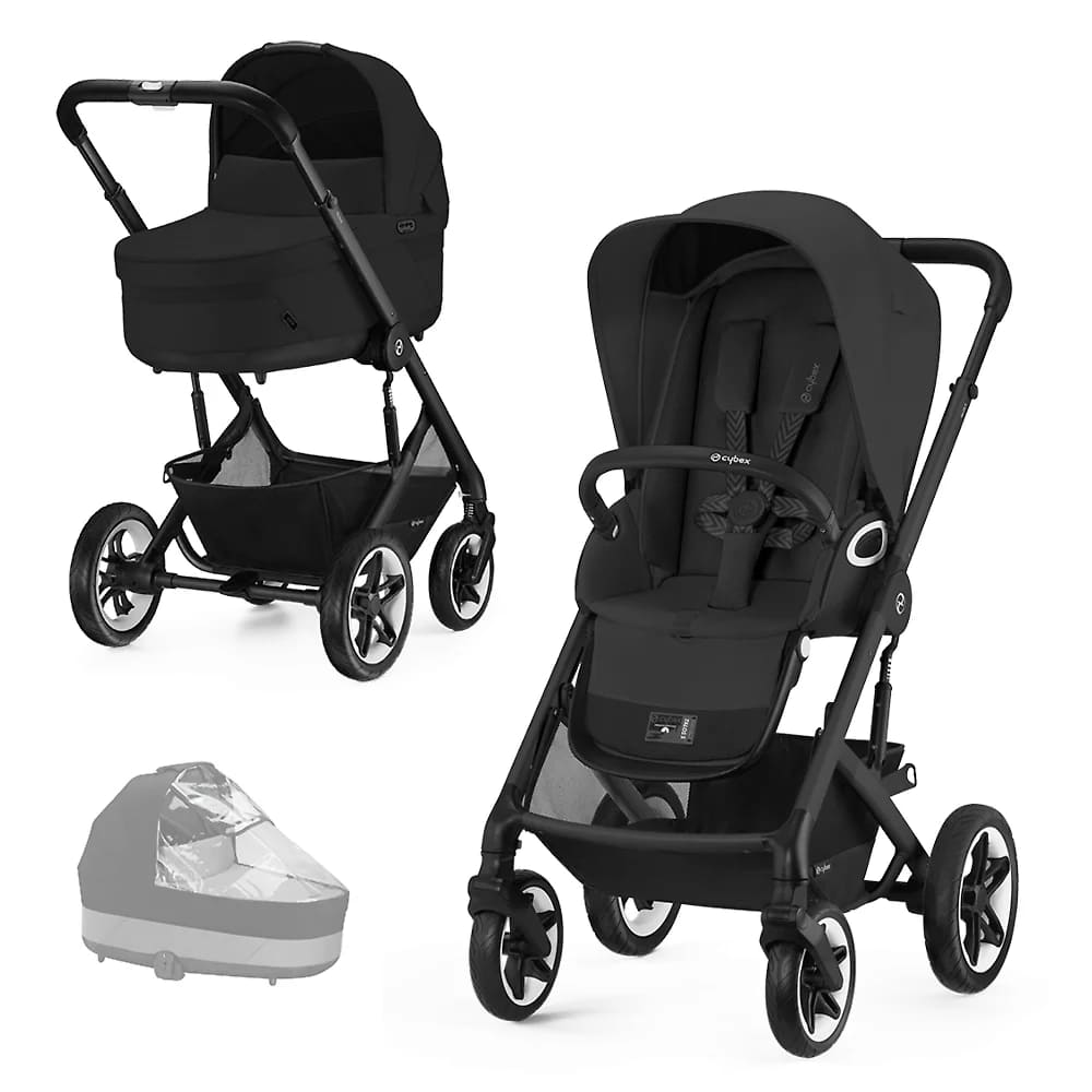 Коляска 2в1 Cybex Talos S Lux со спальным блоком Cot S и дождевиками 2 Коляска 2в1 Cybex Talos S Lux со спальным блоком Cot S и дождевиками 1